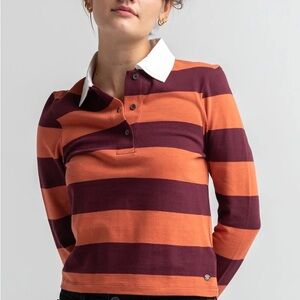 NWT never worn size Medium ROXY Happier Places Striped Polo Shirt